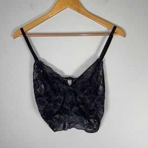 Victorias Secret Black Lace Large Bralette